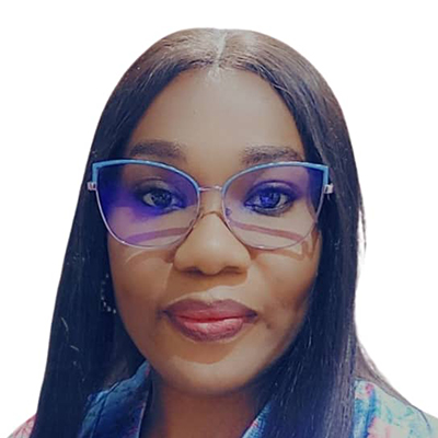Headshot portrait of Awele Monye